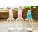 F04709 Transparent Plastic Atomizer Spray Bottle Small Mini Travel Cosmetic Refillable Bottles 50ML + FreePost