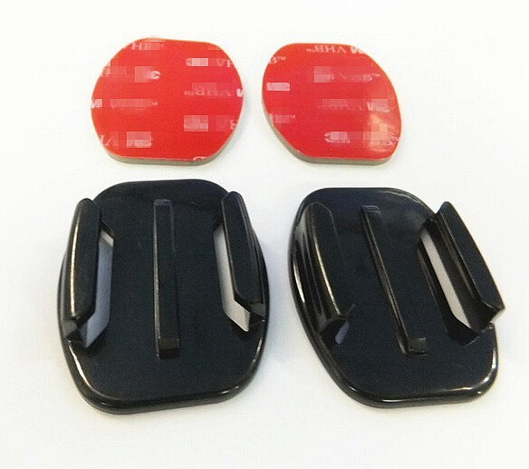 2pcs Flat Surface Mount w/ 3M Adhesive Stickr for GoPro Hero 3+ 3 2 Camera Helmet Tripod GITUP GIT1 GIT2
