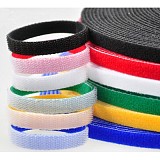 Mix-color 1 Meter * 1.5 CM Velcro Cable Ties Strap Wire Fasteners Organiser Holder For Laptop TV Computer