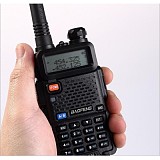 Q14516-2 2Pcs Baofeng Radio Walkie Talkie UV-5R Dual Band CB Portable Radio 5W 128CH UHF VHF FM VOX 136-174MHz&400-520 M