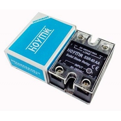 Hoymk SSR-60AA 60A 80-280V AC to 24-480V AC SSR 60AA Single Phase Solid State Relay