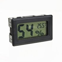 Generic LCD Mini Digital Humidity Temperature Meter Indoor Car Hygrometer thermometer Color Black