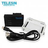TELESIN External 2280mA Backup Battery USB Charging with Waterproof Back Cover Upgraded for GoPro Hero 3/3+ Plus Camera