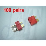 100Pairs Dean Connector T plug For Rc Helicopter ESC Lipo Li-po Battery