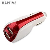 S13118/9 HAPTIME YGH395 Portable Dual USB Car Chargers ABS Travel Car Dual USB Charger