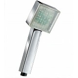 F12118 Automatic Temperature Controlled LED Shower Head Square 9 RGB LED Lights LD8008-A4