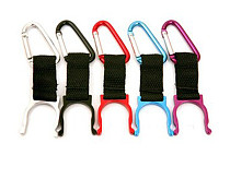 F04910 Locking Carabiner Clip Water Bottle Buckle Holder Camping Snap hook clip-on For Camping Hiking Traveling + Freesh