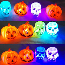 Halloween LED Headlights Pumpkins Plastic Nightlight Essential to Bar Decorated Halloween Dance Party
