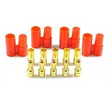 3.5mm Banana Gold Bullet Connector Plug with Housing for ESC