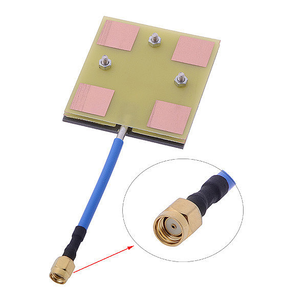 5.8G 14dBi High Gain Panel Antenna w/Angle RX-SMA Female Antenna Gains for FPV