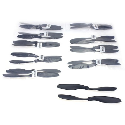 10 Pairs 8045 8045R CW CCW Clockwise Rotating Counter Black Propeller for Multi-Copter F02144-10