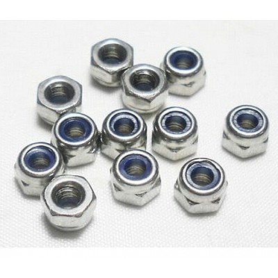 100pcs M3 Nylon Insert Lock Hex Nuts Slip-resistant For Tyre Robot