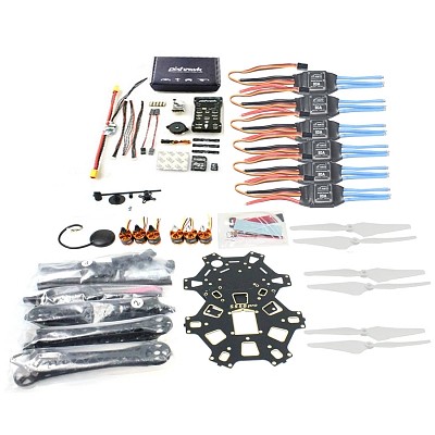 DIY Hexacopter 6-axle Aircraft Kit HMF S550 Frame PXIHAWK PX4 Flight Control 920KV Motor GPS 9343 Propers 30A ESC