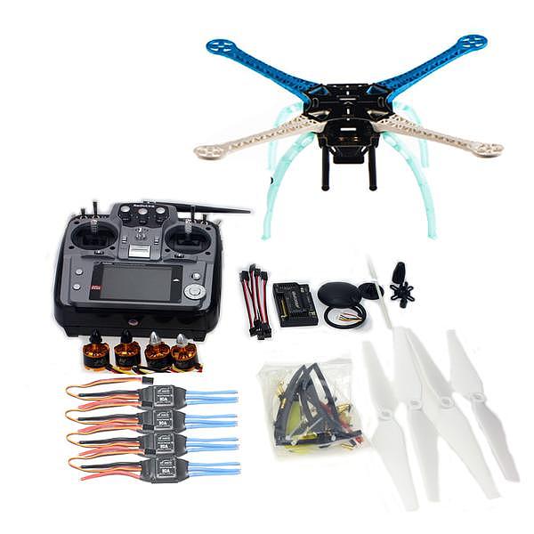 DIY GPS Drone S500-PCB Multi-Rotor Frame Full Kit APM2.8 2.4G AT10 TX&RX Motor ESC NO Battery Charger