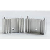 10Pcs IC Heatsink 25x36x11mm Aluminum Silver Heat Sink For Computer or Electrical accessory products