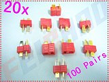 F01717-100,100 Pairs Dean Connector XT plug T plug For ESC Battery
