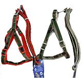 2PCS Thicker Patch Harness Leash Pet Dog Cat Rope with Durable Traction Belt Lead Leash