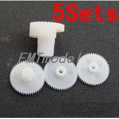 F00147-5, 5Sets Plastic 5g Servo Gears For SG50 Servo