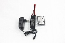 F00430-B 12V 2A SWITCHING ADAPTER+ 11.1V 20C 2200Mah Lipo Battery +2S 3S Cell RC Battery Balance Charger for Quadcop