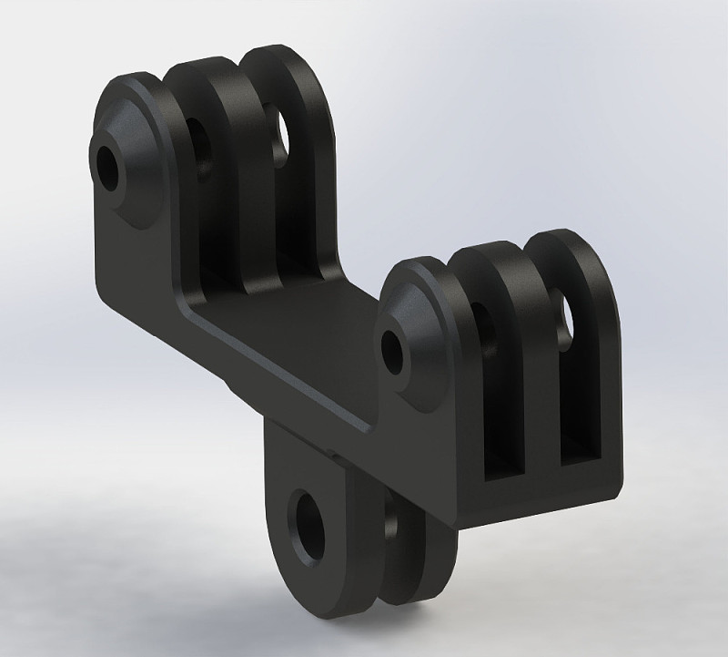 OEM Cheap Price New Double Dual Bracket Tripod Holder Handle with Screw Mount Adapter for Gopro Hero13 4 / 3+ / 3 SJ4000