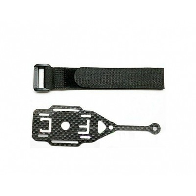 Extended 3K Carbon Fiber Monut Plate for DJI Phantom AV Transmission Unit OSD FPV