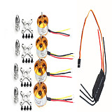 4Sets/lot A2212 1000KV Brushless Motor + SKYWALKER 20A Brushless ESC For RC Aircraft 4 Axis Quadcopter UFO