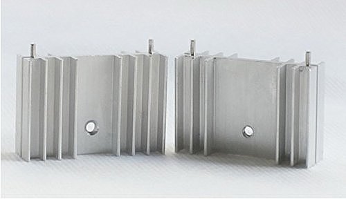 10Pcs IC Heatsink 25x36x11mm Aluminum Silver Heat Sink For Computer or Electrical accessory products