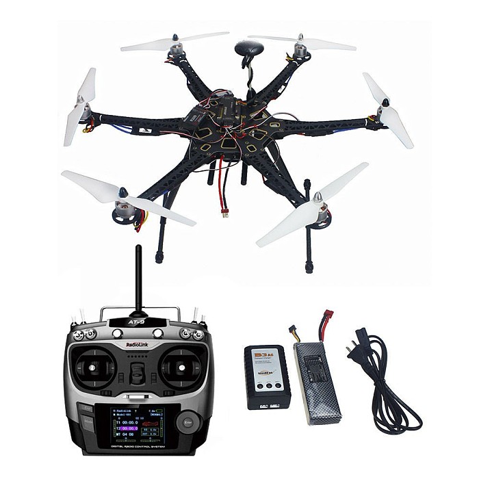 Assembled HMF S550 F550 Upgrade RTF Kit with Landing Gear & APM 2.8 Flight Controller GPS Compass No Gimbal