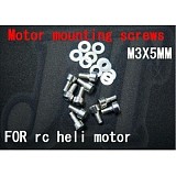 F01524, M3 X 5MM motor mounting screws screw For mounting screws heli 450 500