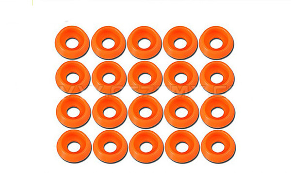 Tarot 20 Pcs M3.0 Spacer Washer TL2820-02 Orange for GB Screws RC Helicopter Parts