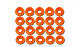 Tarot 20 Pcs M3.0 Spacer Washer TL2820-02 Orange for GB Screws RC Helicopter Parts