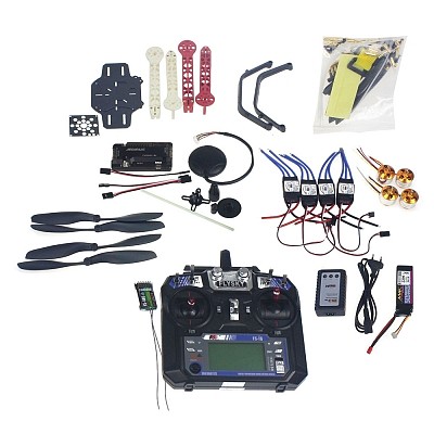 Full Set RC Drone Quadrocopter 4-axis Aircraft Kit F330 MultiCopter Frame 6M GPS APM2.8 Flight Control Flysky FS-i6 TX
