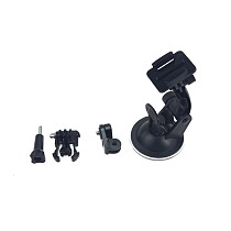 F14874-D Suction Cup Bracket Car Holder Quick-Release Buckle 1/4 Tripod Mount Adapter Converter for Gopro 4