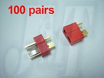 100Pairs Dean Connector T plug For Rc Helicopter ESC Lipo Li-po Battery