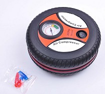 S00922 Portable Mini 12V Car Auto Tire Inflator Pump Electric Air Compressor by Cigarette Lighter Powered