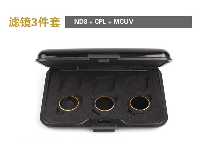 Sunnylife MAVIC Pro Filter Multi-coating ND Dephotoscope CPL Polarizing Mirror MCUV Filter MCUV+CPL+ND8