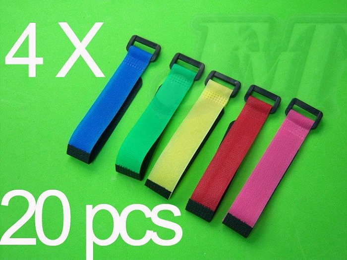 F00157-4, 20pcs Hook and & Loop Fastening Tape For Rc Helicopter Heli, Others