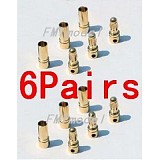 F00149-6 6Pairs Thick Gold Plated 3.5mm Bullet Connector ( banana plug ) For ESC battery