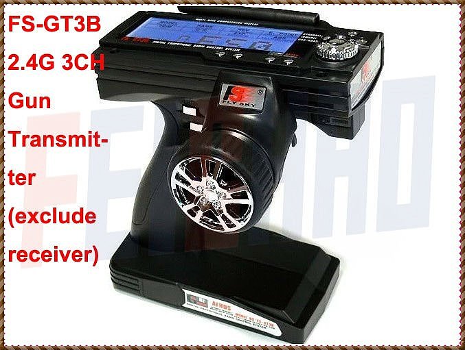 Flysky GT3B FS-GT3B 2.4G 3CH Gun Controller Transmitter No receiver , For RC Car Boat