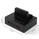 ORICO DBP-5P-BK 5 ports USB Charging Docking Station for Tablet Smart Phone