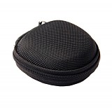 F15101 Round Portable Mini Earphone Carrying Hard Case Bag / Data Cable Pouch for Earphone Headphone SD TF Cards Cable C