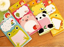 F07496 xt-xinte 1 PC Cute Cartoon Animal Shape Memo Pad Note Paper N-time Sticker Sticky Notes Message Book + Freepost