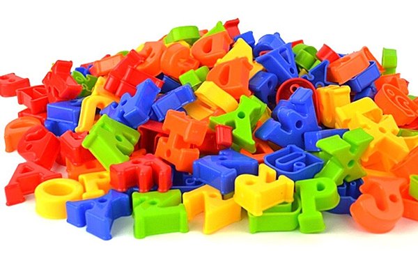S13477 JingQ English Alphabet Beaded Blocks Construction Assembling Toy Educational Jigsaw Gift for Baby Children Kids