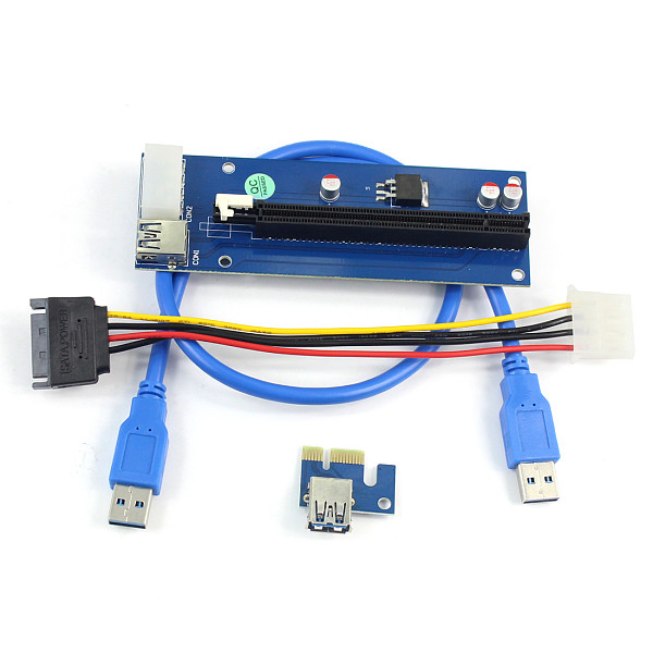 PCI-E 1X to 16X Extension Cable PCIE USB3.0 Mining Adapter Card Extension Cable for Transfer Card Graphics Card