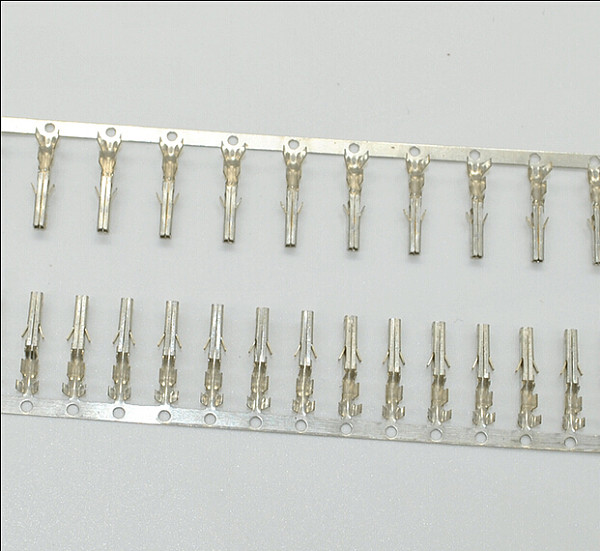 100 pcs Computer Connector Terminals Female Needle for 4P 6P 8P 20P 24P Male Shell /Tin-plating Low/high Foot