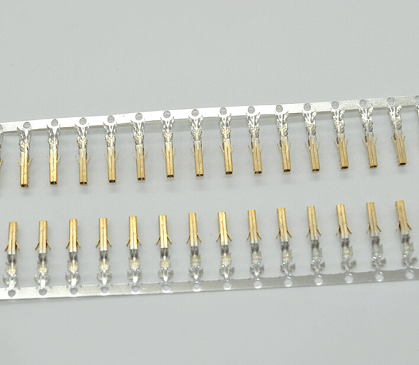 100 pcs Computer Connector Terminals Female Needle for 4P 6P 8P 20P 24P Male Shell /Half Gold-plated High/Low Foot