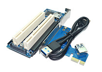 Desktop Pci-e to Double Pci Slot Expansion Card USB 3.0 to PCI Adapter Card PCI Add on Cards