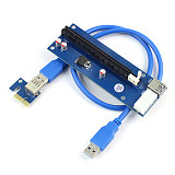 PCI-E 1X to 16X Extension Cable PCIE USB3.0 Mining Adapter Card Extension Cable for Transfer Card Graphics Card