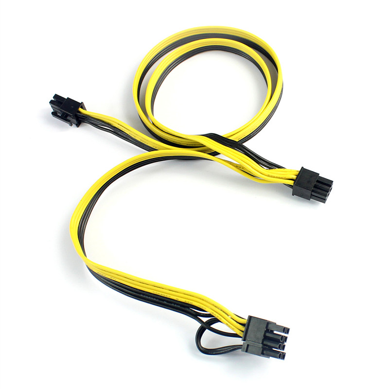 Modular PSU Power Supply Cables PCI e Molex 6pin to 2 PCI-e 8 pin 6+2pin PCI Express Internal Power Splitter Ribbon Cable