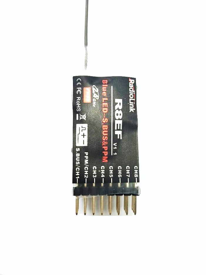 Radiolink R8EF 2.4G 8CH FHSS 8 Channels Receiver for T8FB Support S-BUS PPM PWM Signal Quadcopter Multicopter Airplane
